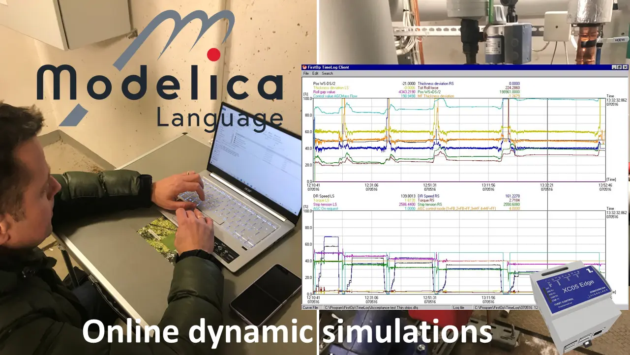 Real-time Modelica dynamic simulation integrated with XC05Edge